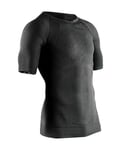 X-Bionic Combat Energizer 4.0 T-Shirt Maillot de Compression Manches Courtes Mixte Adulte, Black/Anthracite, FR : 2XL (Taille Fabricant : XXL)