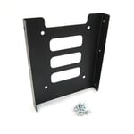 2.5" To 3.5" Ssd To Hdd Black Metal Adapter Mounting Bracket Hard Drive Holder