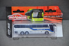 Majorette City Bus MAN City Lion’s Coach L - Police - Silver Brand New 1:100