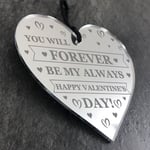 Engraved Keepsake Valentines Day Gift For Him Her Hanging Heart Plaque Gifts