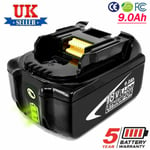 BL1860B 18V 6.0Ah Battery for Makita 18V BL1860 BL1850 LXT LED Cordless Tool