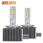 (-D3S D3R)D2S D4S 1:1 LED-ajovalot HID D1S D3S D8S D1R D3R D2H Kit Xenon LED 100000LM 180W Kaksipuolinen erittäin suuri CSP-siru 6500K 12V