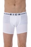 RICH JOHN RICHMOND Underwear White Cotton Stretch Brand Boxer Brief 2-Pack US XL