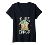 Star Wars The Mandalorian Grogu Precious Cargo Cute T-Shirt avec Col en V