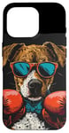 Coque pour iPhone 16 Pro Événement de combat amusant avec ce costume de chien de boxe amusant