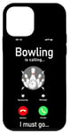 iPhone 12 mini Funny Bowling Phone Display Bowling Is Calling I Must Go Case