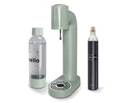 Cello Sparkling Water and Soda Maker 1L Reusable BPA-Free Water Bottle 60L Gas