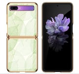 Hülle® 9H Tempered Stained Glass Case Anti-Scratches Compatible for Samsung Galaxy Z Flip 5G/Samsung Galaxy Z Flip (3)