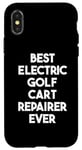 Coque pour iPhone X/XS Meilleur réparateur de voiturette de golf électrique jamais