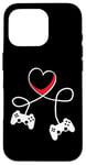 iPhone 16 Pro Happy Valentines Day Love Gamer Cute Heart Heartbeat Case