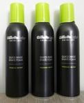 3 X GILLETTE LABS QUICK RINSE SHAVE FOAM WITH VITAMIN B3 & SEA KELP 240ML