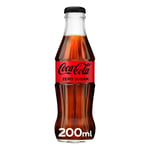 COCA-COLA 'COKE' ZERO SUGAR 24 X 200ML BOTTLES CARBONATED SOFT DRINKS ZERO SUGAR