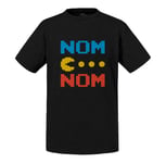 T-Shirt Enfant Pac-Man Nom Nom Jeux Vidéo Retro Gaming 8 Bit