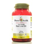 Power Health Cod Liver Oil 1000mg High Strength 90 Capsule One A Day Supplement