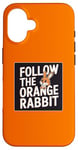 iPhone 16 Follow the Orange Rabbit - Bitcoin Cryptocurrency Crypto Case