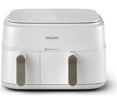 PHILIPS 3000 Series NA353/19 9L Dual Basket Air Fryer - White, White