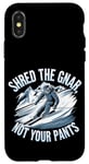 Coque pour iPhone X/XS Shred The Gnar, Not Pants Ski de piste