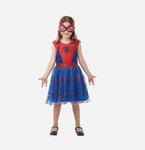 Spider-Girl Girls Fancy Dress Marvel Superhero Kids Comic Book Childs Costume