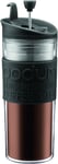 Bodum 11100-01BUS, Black, Tea and Coffee Press, Plastic Insulated Travel Mug, 15