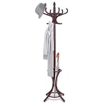 Giantex Portemanteaux pour Entrée,Hauteur 184 cm, Perroquet Porte Manteau avec 12 Crochets & Porte-Parapluies, Portant à vêtements sur Pied en Forme d'arbre, pour Entrée,Couloir (Marron)