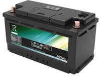 Lithium Batteri: LiFePO4 12V 105Ah, Bobilbatteri Heat Pro Camper Connect