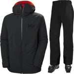 Helly Hansen Powderface/Legendary skisett, Herre, Black