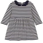 Petit Bateau Randig Klänning Marinblå | Marinblå | 12 months