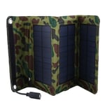 5W 5V Waterproof Foldable Portable Solarharger Outdoor Mobile Power Bank USB