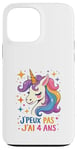 Coque pour iPhone 13 Pro Max Licorne Cadeau Fille 4 ans Enfant 4ème Anniversaire