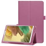 SKALO Samsung Tab A7 Lite Duofold Litchi Suojakotelo - Violetti