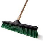 Eyliden Balai de Jardin, Efficace Balai d'extérieur à Longueur réglable, 45cm Grandes Ferme Brosse à Plancher pour Nettoyer Le Sol, Jardin Rue Garage, Maison, Nettoyage intérieur et extérieur