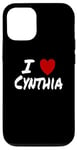 Coque pour iPhone 12/12 Pro I Heart (Love) Cynthia Cute Matching Couple Conjoint Marié