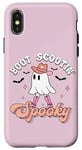 Coque pour iPhone X/XS Bottes Scootin Cowgirl Fantôme Halloween Cool Fantôme effrayant Girly