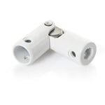 Cardan pour volet roulant - sortie hexagonale 7mm & Ronde 12 mm blanc