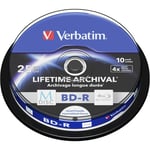 Verbatim M-DISC BD-R 4x 25 GB, Blu-ray blanks (4x, 10 pieces, printable)