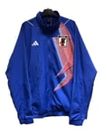 Mens Football ADIDAS JAPAN NATIONAL TEAM TRAVEL JACKET Coat Top HD8932 Blue XL