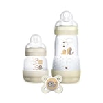 MAM Easy Active Lot de 2 biberons (330 ml) avec tétine MAM Taille 2 en  silicone SkinSoft, bouteille de lait avec forme ergonomique, 4 mois et  plus