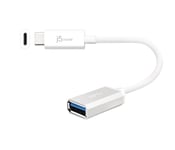 J5 Create USB C ¿ USB A 0.1 m 0.1 m USB C USB A Mâle Femelle Blanc ¿ câble USB (0,1 m, USB C, USB A, 3.1 (3.1 Gen 2), mâle/Femell