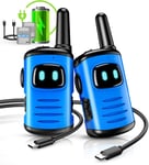 2 PCS Walkie Talkie Kids Rechargeable, Toys for 3 4 5 6 7 Year Old Boys