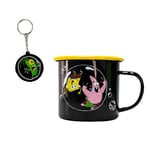 SpongeBob Squarepants Tasse Bob l'éponge avec porte-clés, Bob l'éponge et Patrick avec des bulles de savon, Offizielle Merch