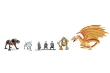 Jada Toys Harry Potter Lot de 7 Figurines à Collectionner en 3 Tailles – Jouets en métal à partir de 6 Ans (Harry, Hermione, Ron, Bec de Soie, Troll, Peluche, Dragon), 4 à 10 cm chacun