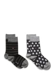 Tommy Hilfiger Th Kids Sock 2P Stars And Stripes Svart