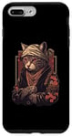 Coque pour iPhone 7 Plus/8 Plus Yakuza Chat Japonais Mafia Tatouage Fleurs