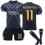 Real Madrid Borta Fotbollströja Barn 2023-2024 Nr 11 Rodrygo 24