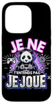 Coque pour iPhone 14 Pro Panda Drôle Jeux Video Geek Gaming Gamer Panda