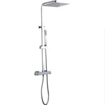 Colonne de douche thermostatique NILA 20 cm x 20 cm