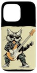 Coque pour iPhone 14 Pro Max Guitare à bascule Chat pour guitare électrique Amoureux des animaux