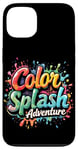 Coque pour iPhone 13 Aventure Color Splash Aventure colorée