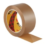 Scotch® pakketape kraftig brun, 3 ruller, 50 mm x 66 m