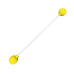 Mister Babache Baton du Diable Atomium Blanc/Jaune Adulte Unisexe, 675 mm